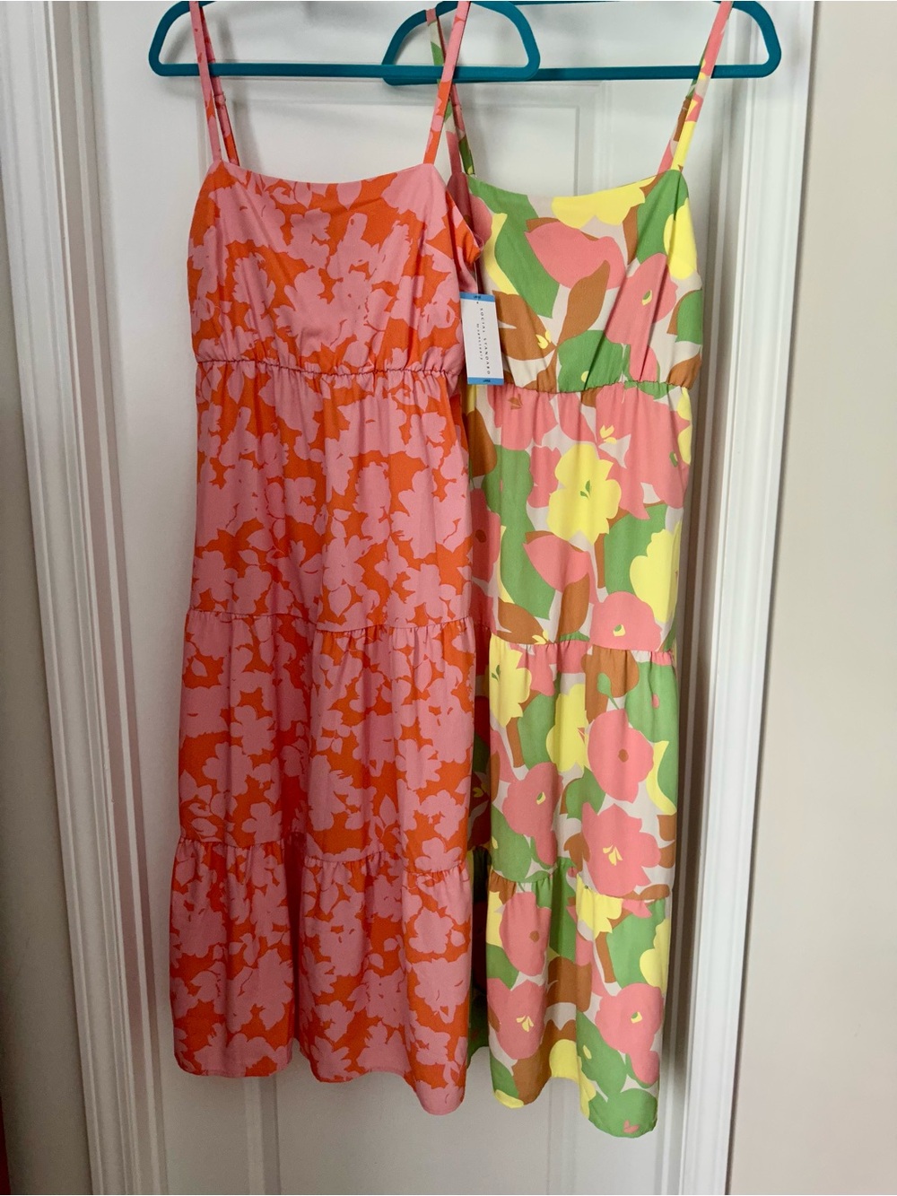 Floral Adjustable Strap Social Standard by Sanctuary Tiered Maxi Dresses 2 Pack